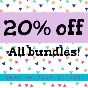 Bundle 2 or more listings and receive 20% off!